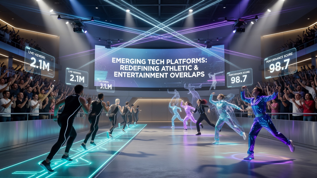 AI and streaming platforms merging athletic events with entertainment venue programming in hybrid digital formats